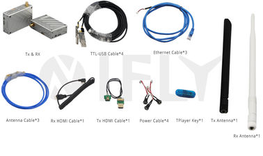 China Miniature 1000mW Lightweight HD Wireless Transmitter COFDM Two Wday Video Downlin supplier